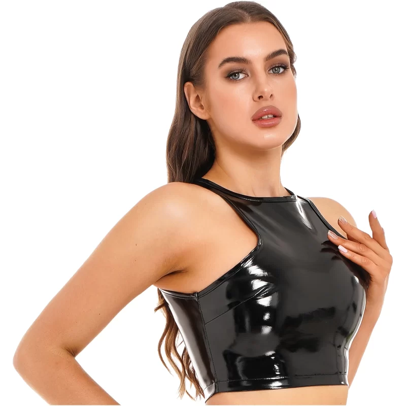 black-latex-top-woman-sexy